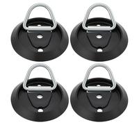 SG Store 4 Piezas Anillo de Amarre para Remolque con Gancho para Piso de Furgoneta Compatible con Ifor Williams Remolque de Carro 104 X 13 X 10 Mm Color Negro