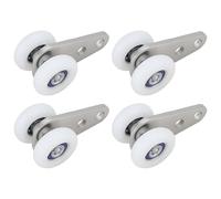 SG Store 4 Puertas Corredizas con Carro para Riel de 25 Mm Cortina de 24 X 22,5 X 45 Mm