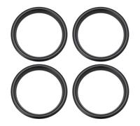 SG Store 4PCS Negro Anillo Decorativo para Salida de Aire de Coche Compatible con Audi A3 S3 2013-2020 Q2 2017+ Anillo de Aleación de Aluminio Diámetro Exterior 63,2mm Diámetro Interior 51,1mm