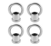 SG Store 4pcs Plata Tuercas de Ojo M10x1,0 de 29x35mm Aptas para Lámparas de Cristal Candelabros Lámparas LED Y Candelabros Tradicionales Carga Máxima de 15kg