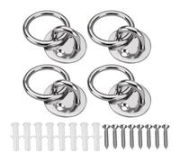 SG Store 4X Placas de Anclaje para Pared de Cubierta de Acero Inoxidable 316 de 6 Mm X 40 Mm con Anillo para Asegurar Yates Y Barcos