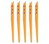 SG Store 5 Hojas de Sierra Recíproca DT2349 de 6 TPI/4,2 Mm Hojas de Sierra Recíproca Bimetálicas para Plástico Duro Y Madera con Clavos Incrustados