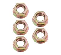 SG Store - 5 tuercas hexagonales de rosca fina M12 x 1,5 revestidas con zinc de color con diámetro de 22 mm y diámetro inferior de 18 mm, utilizadas para piñones de motocicleta