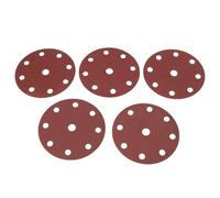 SG Store 50 Discos de Lijado de 125 Mm 5 Pulgadas 9 Agujeros Almohadillas de Papel de Lija con Gancho Y Bucle Grano Mixto 40/60/80/100/120 Compatible con Festool para Lijar Madera Pintura
