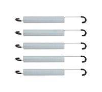 SG Store 5pcs Resortes de Tensión para Mecanismo de 7 Pulgadas/176mm Resortes de Tensión de Doble Gancho Resortes de Acero Al Carbono Galvanizados Diámetro Del Alambre de 2mm