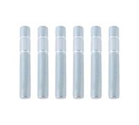 SG Store 6 Pernos de Doble Rosca M12x1.5 de Nivel 10.9 Adecuados para Coches Deportivos de Rally L=80 mm