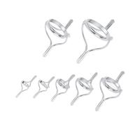 SG Store 7 Guías para Caña de Pescar de Acero Inoxidable de Doble Pie para Pesca en Aguas Poco Profundas.