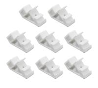 SG Store 8 soportes de guía de riel de cortina compatibles con cable tipo Hillars para rieles de persianas romanas estándar