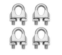 SG Store Abrazadera de clip de cable de cuerda de alambre M12 de acero inoxidable 304, accesorios para colgar velas de sombra, anclajes de techos