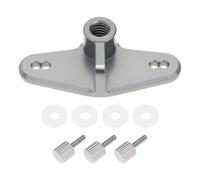 SG Store Adaptador de montaje para bicicleta con mando a distancia compatible con DJI Air 3 Mini 4 Pro Mini 3 Mini 3 Pro 1/4 con accesorios, color plateado