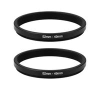 SG Store Anillo Adaptador de Filtro Reductor de 2 Piezas de 52 Mm A 49 Mm Convertidor de Lente con Rosca Metálica para Filtros Y Accesorios