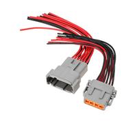 SG Store Conector Impermeable de 12Pines DTM06-12SA DTM04-12PA 15cm 18AWG para Coche