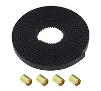 SG Store Correa de Distribución Abierta 2GT de 2 Metros Compatible con Ender 3 / Ender 3 V2 / Ender 3 Pro/Ender 5 Series Impresora 3D Paso 2mm Ancho 6mm con 4 Piezas Manguitos de Latón