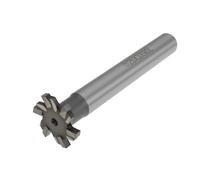 SG Store Fresa con ranura en T de 6 flautas de 25 x 3 mm para cortar metal y madera de 12 x 90 mm