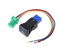 SG Store Interruptor de Botón Pulsador de Luces Traseras de 12V con Retroiluminación Azul para Tablero de Instrumentos Compatible con Toyota Prado 150