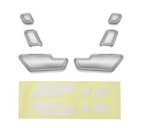 SG Store Juego de 6 Tapas para Botones de Ajuste de Asiento de Puerta Compatible con Mercedes ML Clase W166/B Clase W246/C Clase W204