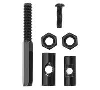 SG Store Juego de 6 tornillos de bloqueo de eje compatible con Ninebot Max G30 G30D Scooter eléctrico plegable barra de tracción tornillo accesorios de scooter negro