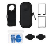 SG Store Kit de Accesorios de Protección para Cámara Estuche Protector de Carcasa Rígida Estuche Protector de Silicona Tapa de Lente Protector de Pantalla Compatible con Insta 360 X4