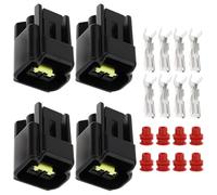 SG Store Kit de Reparación de Conectores de Bobina de Encendido de 2 Pines para Motocicleta 4 Juegos Compatible con Suzuki Y Compatible con Yamaha