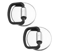 SG Store Tapón para fregadero de cocina con mango de tracción de 46 mm de diámetro, tapón de baño de plástico ABS cromado para desagüe de lavabo de baño, cubierta de drenaje de residuos