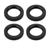 SG Store UNC5/8-27 - Juego de 4 tuercas con doble bloqueo para soporte de micrófono, botón de bloqueo para soporte de micrófono, trípode de fotos, 23 x 4 mm, color negro