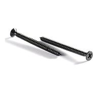 SG TZH #10 tornillos de madera de 2 pulgadas, 100 piezas 18-8 (304) tornillos de acero inoxidable cabeza plana Phillips rápido autorroscantes yeso tornillos de óxido negro