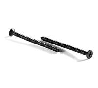 SG TZH #12 x 2-3/8 pulgadas tornillo de madera 100 piezas 18-8 (304) tornillos de acero inoxidable cabeza plana Phillips rápido autorroscantes yeso tornillos de óxido negro