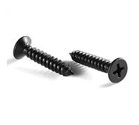 SG TZH - Tornillo de madera (14 x 3/4 pulgadas, 100 unidades, 18-8 (304), tornillos de cabeza plana Phillips rápido, autorroscantes para paneles de yeso, óxido negro, 18-8 (304)