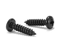 SG TZH - Tornillo de madera de 3/4 pulgadas, 100 unidades, 18-8 (304) de acero inoxidable con cabeza de cacerola rápida autorroscantes para paneles de yeso de óxido negro