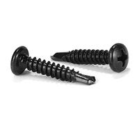 SG TZH - Tornillos de chapa de acero inoxidable 410 tornillos Tek de 1 pulgada, 100 tornillos autoperforantes rápidos de acero inoxidable