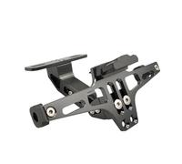 SGABFDLZ Motocicleta Soporte Matrícula Trasera para Kawasaki para Z900 para ER6N para Z800 para Z750 para Z1000SX para CRF450 para CBR600RR Motocicleta Matrícula Chasis Soporte (Gray)