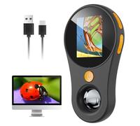 SGAINUL Cámaras de Microscopio Portátil IPS 500x de 2,0 Pulgadas para niños, Mini Microscopio con 8 Luces LED Ajustables, Recargable