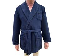SGARLATA HOME Bata corta de hombre de forro polar cuello chal clásico art. Giacomo, Tinta, XXL