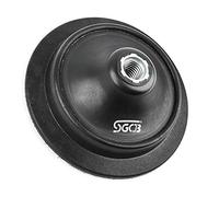 SGCB 5” RO Rotary Flexible Backing Plate, Hoop-and-Loop Face 5/8” Thread PU Soft Backing Pad Used On Rotary Polisher Sander for Sanding Polishing Buffing Finishing