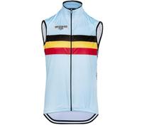 SGCIKER 2022 Hombres National Pro Team Bélgica Ciclismo Chaleco Cortaviento, Cortaviento Bicicletas Chaleco Cortaviento MTB Ropa sin mangas (2XL)