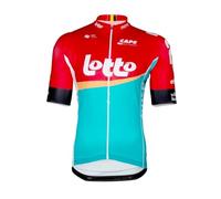 SGCIKER 2024 World Tour Pro Team Camiseta de Ciclismo para Hombres, de Manga Corta Transpirable para Bicicleta Camiseta, Camiseta de Ropa Ciclismo MTB (L)