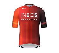 SGCIKER 2024 World Tour Pro Team INEOS Grenadier Camiseta de Ciclismo para Hombres, de Manga Corta Transpirable para Bicicleta Camiseta, Camiseta de Ropa Ciclismo MTB (3XL)