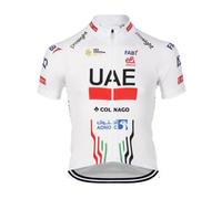 SGCIKER 2024 World Tour Pro Team UAE Camiseta de Ciclismo para Hombres, de Manga Corta Transpirable para Bicicleta Camiseta, Camiseta de Ropa Ciclismo MTB (3XL)