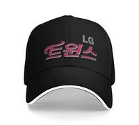 SGDHJCFCV Hombres Mujeres LG Twins Seoul Béisbol KBO Logo Coreano Script Gorra de béisbol de Moda Gorra de papá Gorra Diaria Ajustable