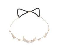 SGeneE Joyería para el cabello, tiaras de corona para mujer, diadema de luna de cristal, diadema elástica con diamantes de imitación para mujeres, bisel, niñas, tiara de novia, accesorios para el