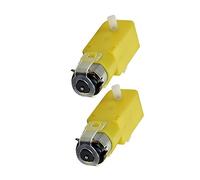 SGerste - 2 piezas de 3 - 12 V DC DIY TT. Motor de engranaje de coche con doble eje para Smart Car Robot Amarillo