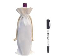 SGERUFZ 1 Pcs Botella Bolsa de Regalo Envoltura para Deseo de Navidad Botella Bolsa de Regalo 1 Bolígrafo Incluido Usted Puede Escribir su Propio Contenido según Sea Necesario