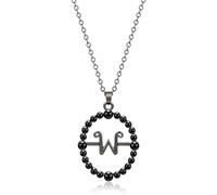 SGERUFZ 1 Pcs Collar Letra "W" Wednesday Cosplay Accesorio Addams Colgante Unisex Fans Símbolo W Personalidad Para Hombre Y Mujer Collar Gótico Lolita Decoración Halloween