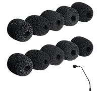 SGERUFZ 10 Piezas Protector Micrófono, Micrófono Protección contra el viento, Lavalier Protección contra el viento, Mini-Micrófono Auriculares Parabrisas