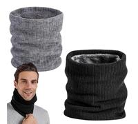 SGERUFZ 2 Pcs Braga Cuello Gruesa Termica Moto Clima Frío Lana Bufanda Tubular Para Ciclismo Deportes Running Hombre Mujer