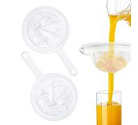SGERUFZ 2 Pcs Colador Fino con Mango, Colador de Cocina de Malla, Filtro de Embudo Ultrafino, Tamiz Manual para Jugo, Leche, Café (200/400 Mesh)