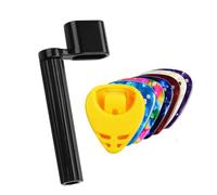 SGERUFZ 2 Pcs Manivela para Cambiar Cuerdas con 6 Púas, Accesorio para Guitarra Acústica, Guitarra Española, Guitarra de Concierto y Guitarra Eléctrica