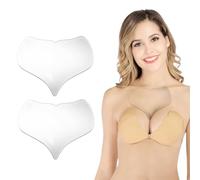 SGERUFZ 2 Pcs Parches de Silicona Reutilizables contra Arrugas en el Escote, Almohadillas de Silicona para el Pecho, Antiarrugas para el Cuello y Escote, Suaviza la Piel, para Mujeres y Chicas