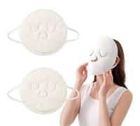 SGERUFZ 2 Pcs Toalla de Compresa Caliente Reutilizable para Spa Mascarilla Facial de Calentamiento y Enfriamiento Vapor Facial para Relajación y Migrañas