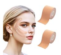 SGERUFZ 2 Rollos Face Lifting Tape, Cinta Invisible Antiarrugas para Cara, Parches Faciales para Reducir Falten y Contornear el Rostro, Ideal para Frente, Ojos y Zona de la Boca